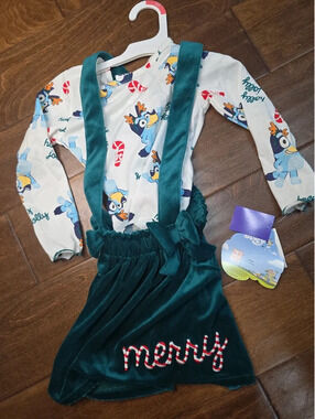 3t brand new bluey, from disney christmas dress. Item 593G8